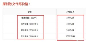 副业代写报告收费标准是多少？一篇高质量报告值多少钱？